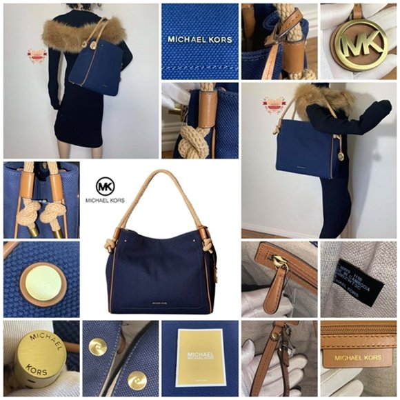 💙Michael Kors Fabric-Canvas Shoulder Purse💙 - Picture 15 of 16